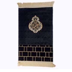 Luxury Ka'aba Brickwork and Kiswa Prayer Mat