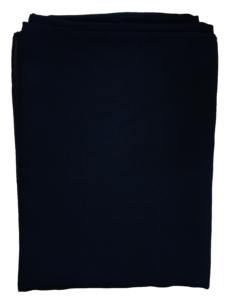 Plain Black Headscarf With Stitched Border