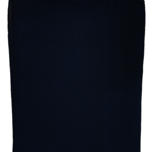 Plain Black Headscarf With Stitched Border